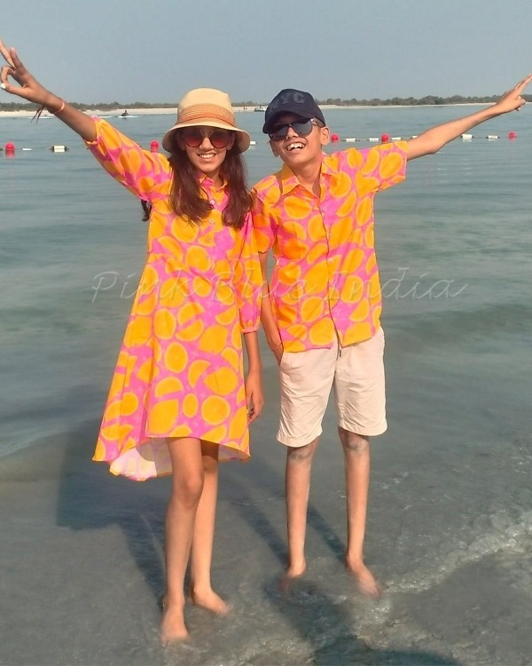Family matching vacation shirts, dad mom kids, holiday wear, stylish & fun
