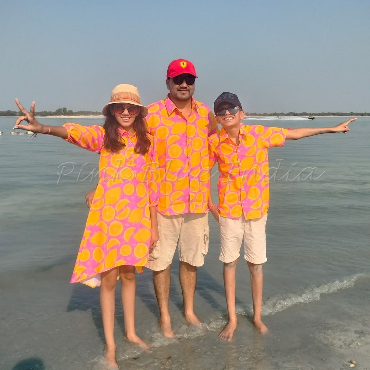 Coordinated family holiday shirts set, dad son daughter mom, trendy & playful