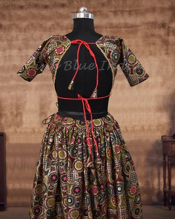 Partywear black lehenga choli for girls, reception outfit, classy & elegant