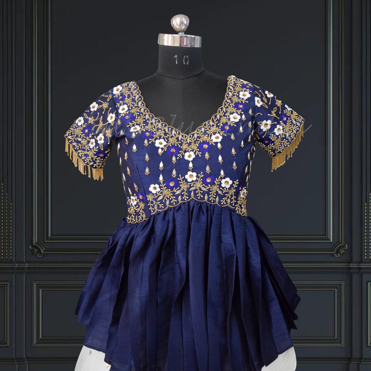 Mom-daughter peplum top skirt set, wedding, coordinated style, elegant & cute
