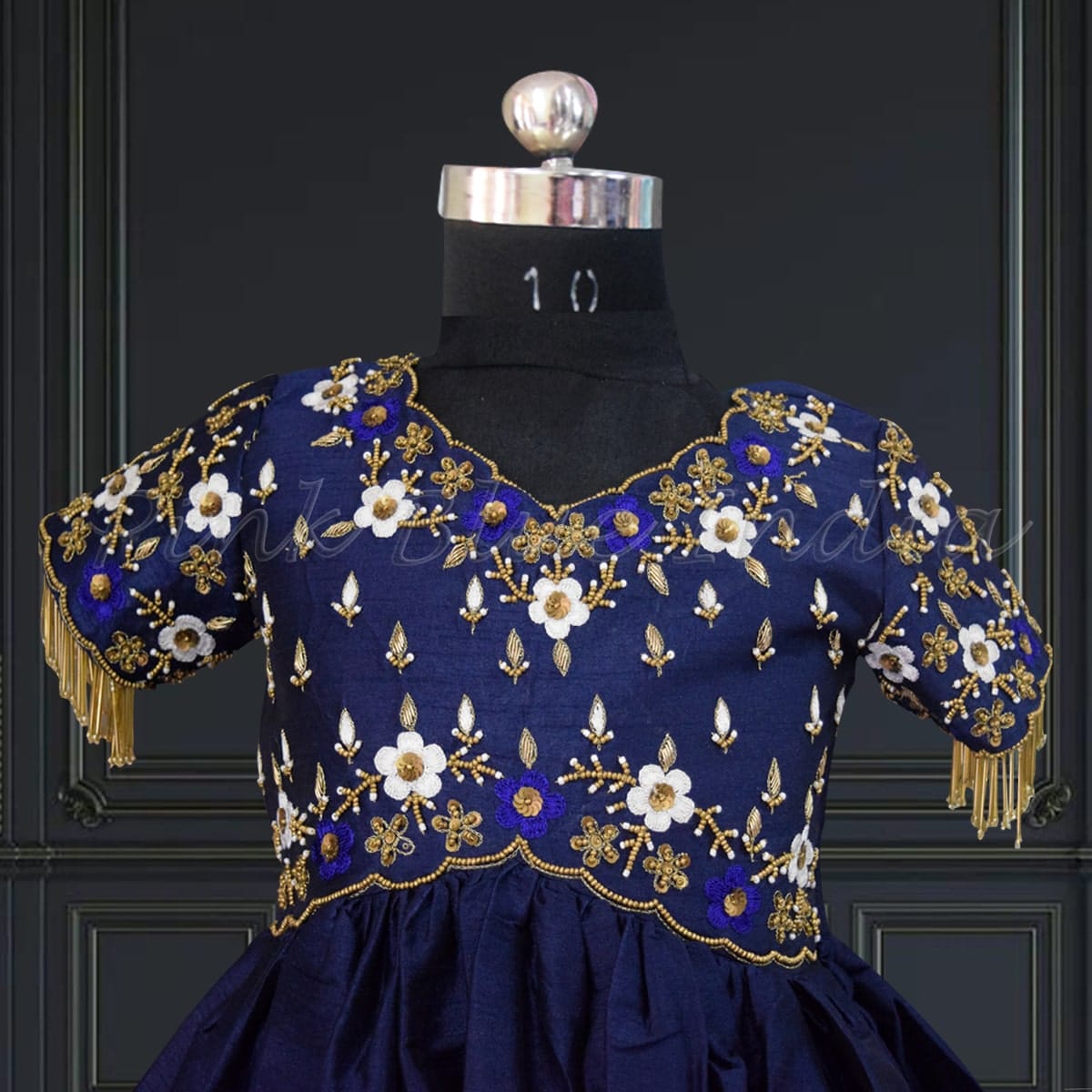 Matching peplum skirt outfit for mother-daughter, wedding, stylish & festive