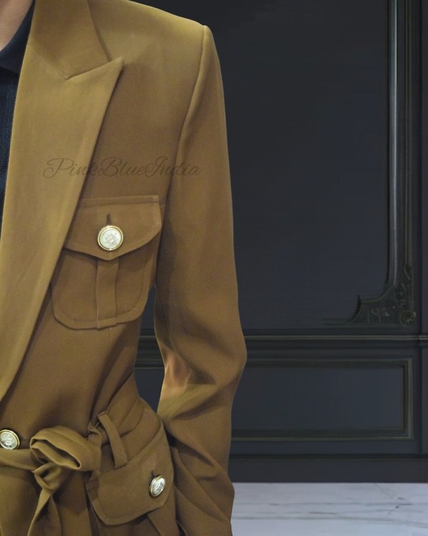 Designer trendy hunting jacket with belt for boys, cute party wear